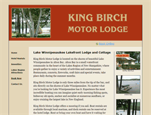 Tablet Screenshot of kingbirchmotorlodge.com